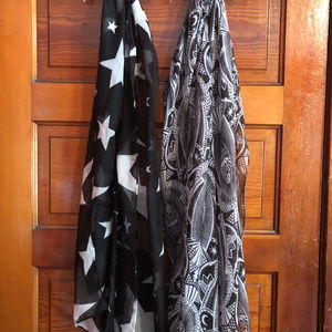 Lot of 2 Witchy Fashion Scarves